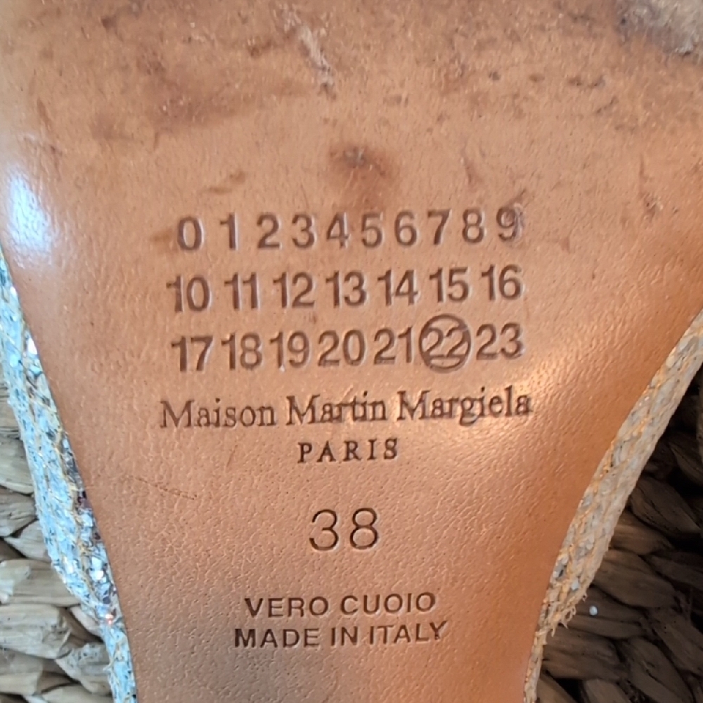 Maison Martin Margiela Silver Glitter Heels - Picture 6 of 9